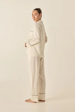 Load image into Gallery viewer, Whitney Ivory Silky Satin PJ Set
