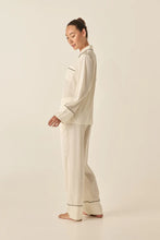 Load image into Gallery viewer, Whitney Ivory Silky Satin PJ Set
