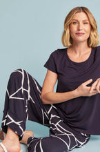 Load image into Gallery viewer, Culotte Resort Pant - Navy Marble
