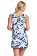 Load image into Gallery viewer, Anchor Tie Side Swim Dress - Navy
