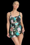 Load image into Gallery viewer, Jantzen Select Empire Swim Dress Black
