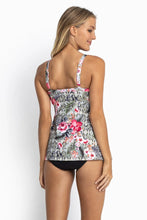 Load image into Gallery viewer, Moroccan Flowers Swing Singlet Khaki
