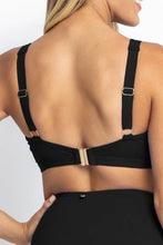 Load image into Gallery viewer, BASIX F-G RUCHED BRA - BLACK
