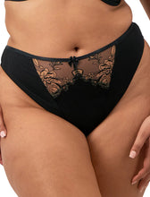Load image into Gallery viewer, Elomi Teagan Thong / Black - Almond
