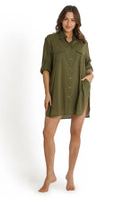 Load image into Gallery viewer, Resort Button Through Shirt - Khaki
