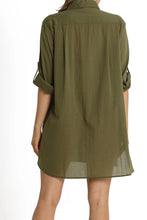 Load image into Gallery viewer, Resort Button Through Shirt - Khaki
