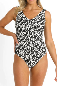 Soho Scoop Singlet Black Print