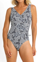 Load image into Gallery viewer, Tunsley Gathered Surplice One Piece / Navy
