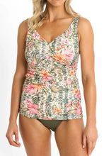 Load image into Gallery viewer, Mai Tai F-G Ruched Singlet - Khaki
