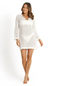 Soho Broderie Cover Up - White