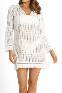 Soho Broderie Cover Up - White