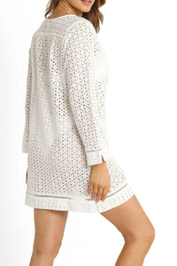 Soho Broderie Cover Up - White