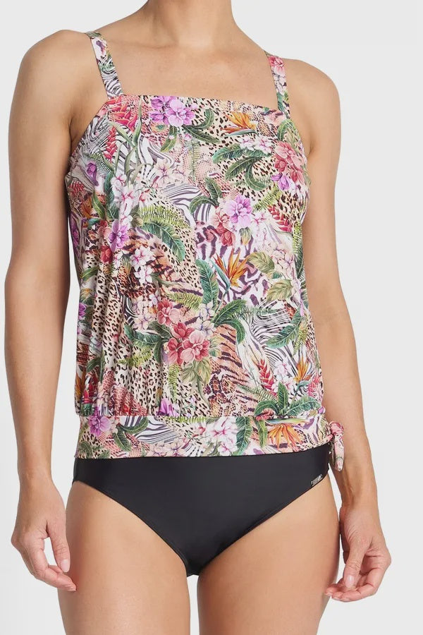 Lilymaze Bandeau Blouson Singlet - Skin
