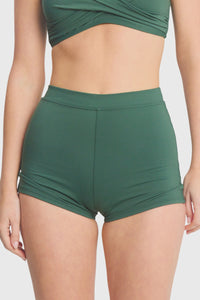 Basix High Waist Boy Leg Pant - Seaweed