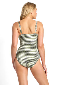 Sunseeker Marina E-F Scoop One Piece - Black