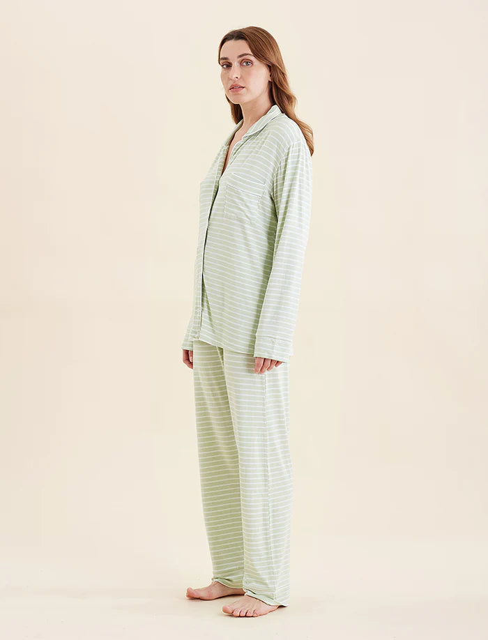 Kate Modal Soft Full Length PJ Set / Green Tea