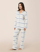 Load image into Gallery viewer, Kate Modal Soft Full Length Pj Set / Winter Blue Fairaisle
