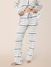 Load image into Gallery viewer, Kate Modal Soft Full Length Pj Set / Winter Blue Fairaisle
