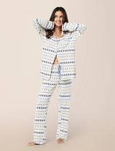 Load image into Gallery viewer, Kate Modal Soft Full Length Pj Set / Winter Blue Fairaisle
