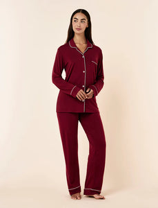 Kate Modal Soft Full Length PJ Set / Ruby – shanslingerie