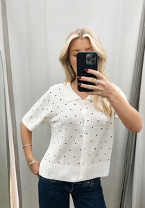 LL Polka Dot Button Top