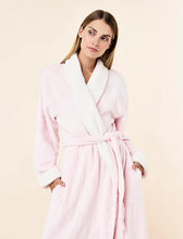 Load image into Gallery viewer, Plush Sherpa Robe &amp; Sleep Mask - Parfait Pink
