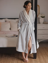 Load image into Gallery viewer, Plush Sherpa Robe &amp; Sleep Mask - Grey
