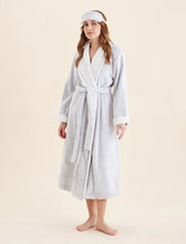 Load image into Gallery viewer, Plush Sherpa Robe &amp; Sleep Mask - Grey
