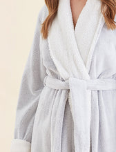 Load image into Gallery viewer, Plush Sherpa Robe &amp; Sleep Mask - Grey
