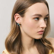 Load image into Gallery viewer, Tiff Studs - Gold + Turquoise
