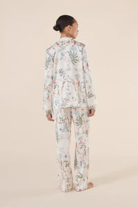 Maeve Botanical Print Satin PJ set