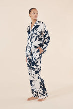 Load image into Gallery viewer, Ivy Silky Satin PJ Set Navy

