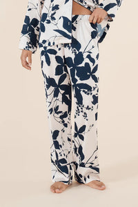 Ivy Silky Satin PJ Set Navy