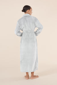 Desiré Grey Long Plush Robe