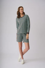 Load image into Gallery viewer, Stewart Sweater - Chocolate/Seabreeze
