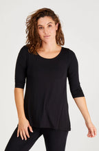 Load image into Gallery viewer, Tani 3/4 Sleeve Swing Top / Black
