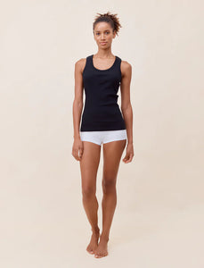Milla Rib Shelf Bra Tank / Black