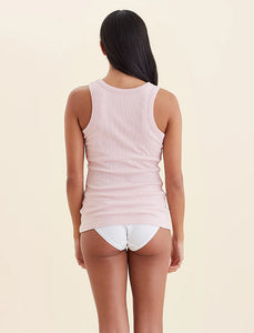 Milla Rib Shelf Bra Tank / Papinelle Pink