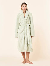Load image into Gallery viewer, Cosy Plush Mid-Length Robe Fern Green
