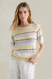 Little Lies Multi Stripe Summer Tee