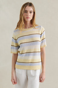 Little Lies Multi Stripe Summer Tee