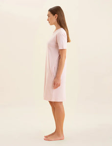 Jada Organic Cotton Knit Midi Nightie - Papinelle Pink