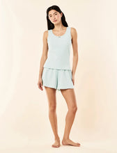 Load image into Gallery viewer, Claire Soft Cotton Waffle Boxer PJ Set Lagoon Blue
