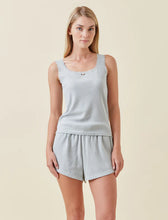Load image into Gallery viewer, Claire Soft Cotton Waffle Boxer PJ Set / Sage
