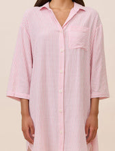 Load image into Gallery viewer, Sabine Seersucker Stripe Nightshirt
