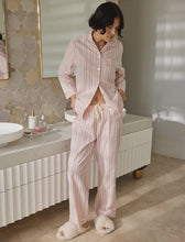 Load image into Gallery viewer, Stripe Cosy Full Length PJ Set
