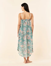 Load image into Gallery viewer, Elise Lace Front Maxi Nightie Mineral Blue

