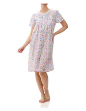 Load image into Gallery viewer, Givoni Evette Short Sleeve Short Nightie / Pink Blue
