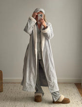 Load image into Gallery viewer, Plush Sherpa Robe &amp; Sleep Mask - Grey
