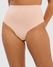 Load image into Gallery viewer, Perfect Touch High Waist Shaping Thong / NUDE
